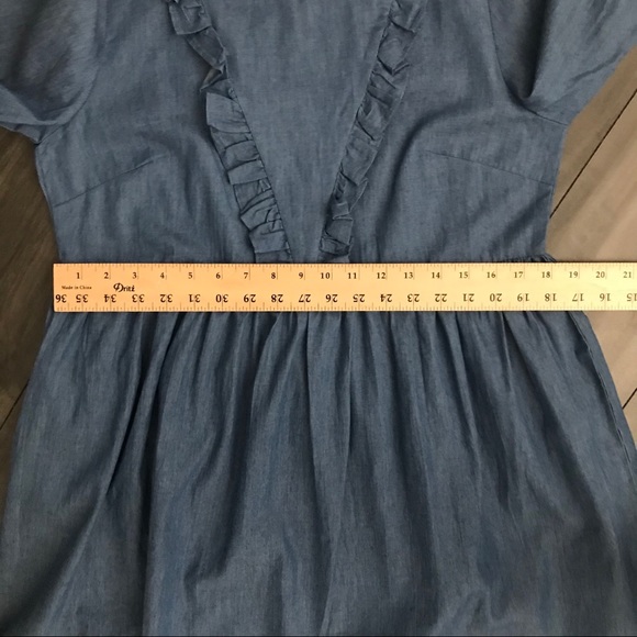Ruffled Denim Dress - Picture 10 of 14